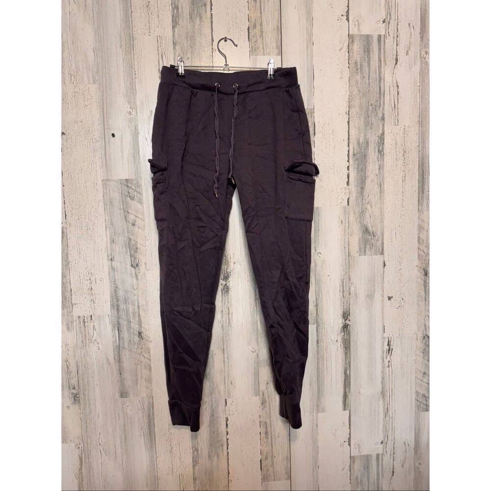 Rainbow Cargo Jogger Pants Dark Drawstring Utility Pocket Sweatpants Size L